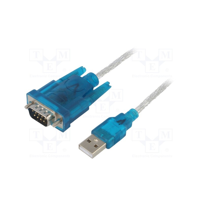 1 pcs x AKYGA - AK-CO-02 - USB to RS232 converter, D-Sub 9pin plug,USB A plug, 1m