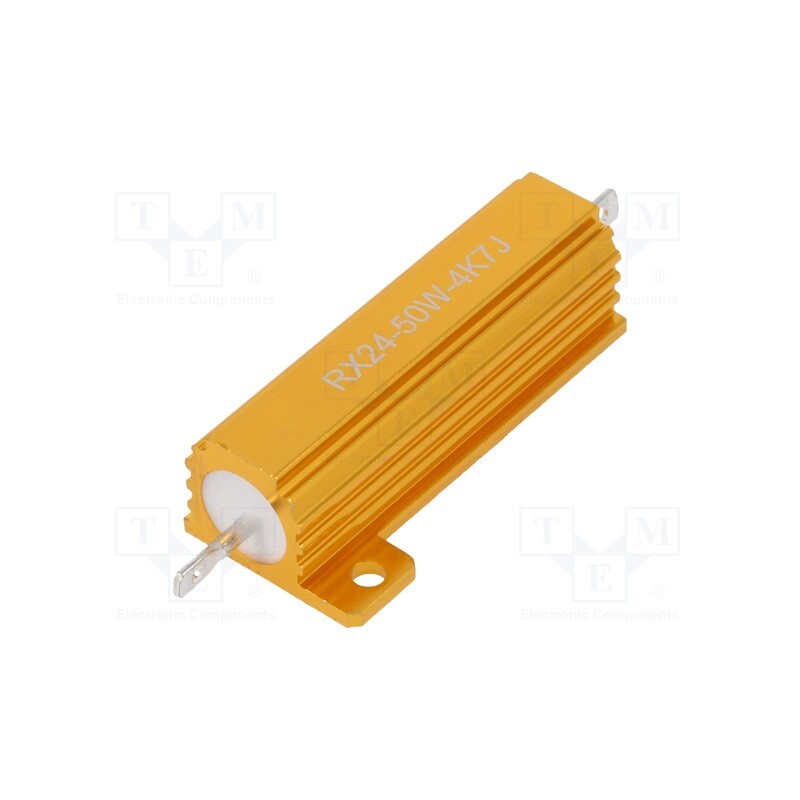 1 pcs x SR PASSIVES - AHP50W-4K7J - Resistor: wire-wound, with heatsink, 4.7kΩ, 50W, ±5%, 30ppm/°C