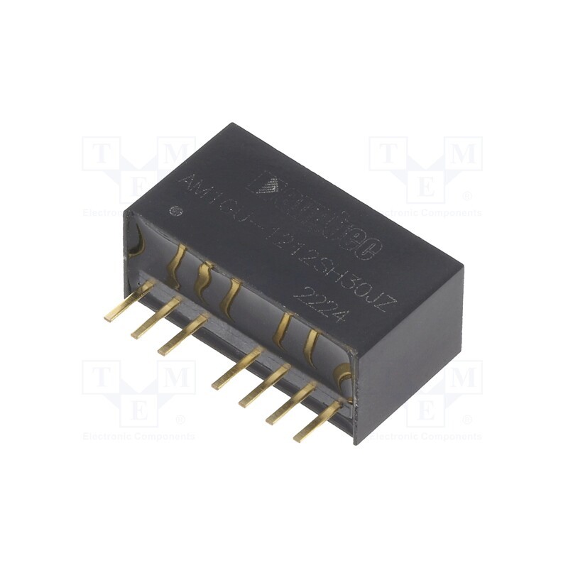 1 pcs x AIMTEC - AM1GU-1212SH30JZ - Converter: DC/DC, 1W, Uin: 4.5÷36V, Uout: 12VDC, Iout: 83mA, SIP8