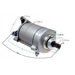 Starter quad atv cross bashan cg150 200 250 9z