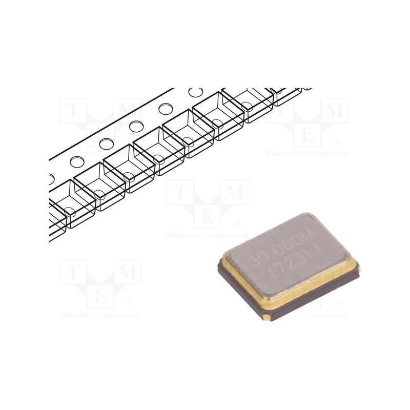1 pcs x IQD FREQUENCY PRODUCTS - LFXTAL071794CUTT - Resonator: quartz, 30MHz, 8pF, SMD, 3.2x2.5x0.8mm