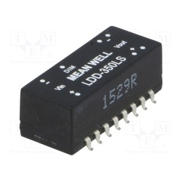 1 pcs x MEAN WELL - LDD-350LS - Converter: DC/DC, 9W, Uin: 9÷32V, Uout: 2÷28VDC, Iin: 350mA, THT, LDD