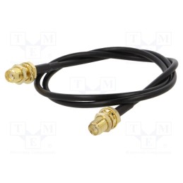 1 pcs x ONTECK - SMA-13-0.5 - Cable, 50Ω, 0.5m, SMA socket,both sides, black, straight