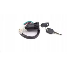 Ignition switch set, ATV 200, 4 pins, female, with keys