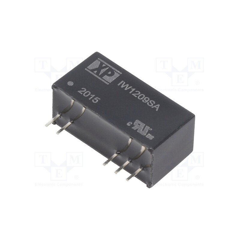 1 pcs x XP POWER - IW1209SA - Converter: DC/DC, 1W, Uin: 9÷18V, Uout: 9VDC, Iout: 111mA, SIP, 650kHz