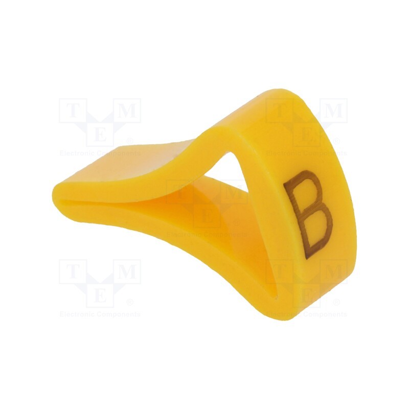 1 pcg x KURANT - MZ-3/B -AS - Markers, Marking: B, 6÷10.5mm, H: 16mm, A: 10mm, -30÷100°C, leaded