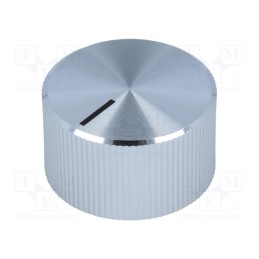 1 pcs x OKW - A1422261 - Knob, with pointer, aluminium,plastic, Øshaft: 6mm, Ø22.7x13.1mm