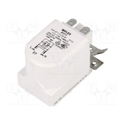 1 pcs x MIFLEX - X17-144734410AH - Filter: anti-interference, 250VAC, Cx: 0.47uF, Cy: 22nF, 1mH, 680kΩ