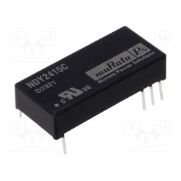 1 pcs x Murata Power Solutions - NDY2415C - Converter: DC/DC, 3W, Uin: 18÷36V, Uout: 15VDC, Iout: 150mA, DIP, THT