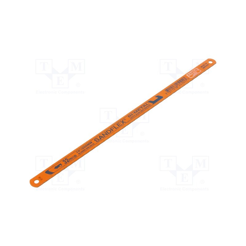 1 pcs x BAHCO - 3906-250-32-100 - Hacksaw blade, metal, 250mm, 32teeth/inch, SANDFLEX