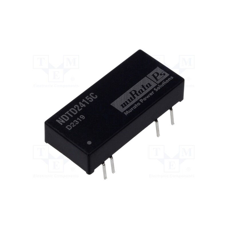 1 pcs x Murata Power Solutions - NDTD2415C - Converter: DC/DC, 3W, Uin: 18÷36V, Uout: 15VDC, Uout2: -15VDC, DIP
