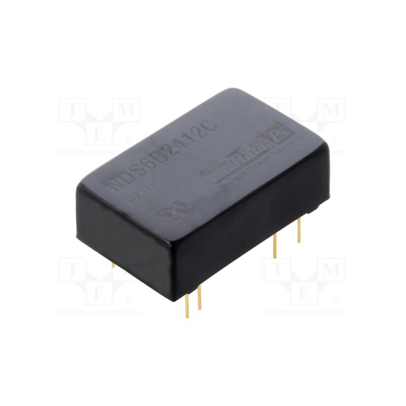 1 pcs x Murata Power Solutions - NDS6D2412C - Converter: DC/DC, Uin: 18÷36V, Uout: 12VDC, Uout2: 12VDC, Iout: 0.25A