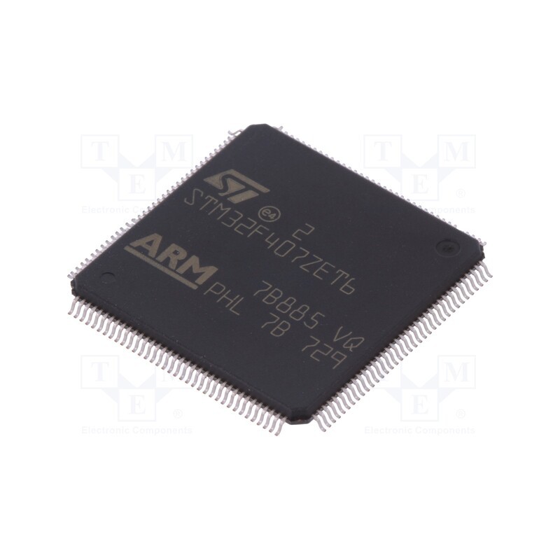 1 pcs x STMicroelectronics - STM32F407ZET6 - IC: ARM microcontroller, 168MHz, LQFP144, 1.8÷3.6VDC