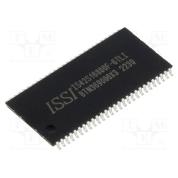 1 pcs x ISSI - IS42S16800F-6TLI - IC: DRAM memory, 128MbDRAM, 2Mx16bitx4, 166MHz, 6ns, TSOP54 II