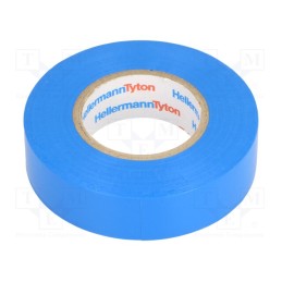 1 rol x HELLERMANNTYTON - 710-00151 HELATAPE FLEX15 - Tape: electrical insulating, W: 19mm, L: 20m, Thk: 150um, blue, 200%