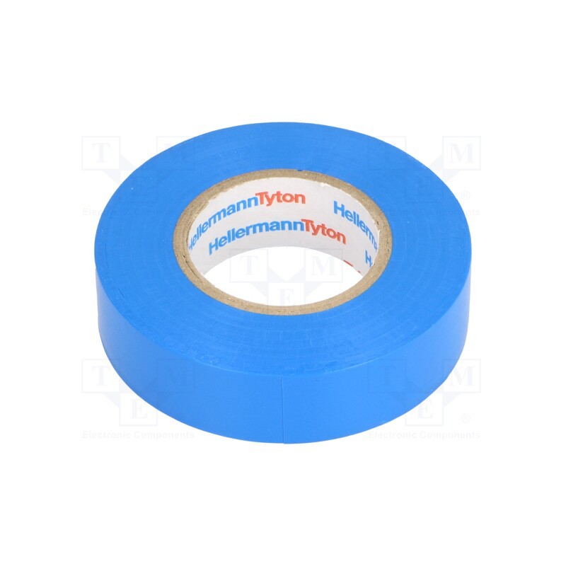 1 rol x HELLERMANNTYTON - 710-00151 HELATAPE FLEX15 - Tape: electrical insulating, W: 19mm, L: 20m, Thk: 150um, blue, 200%