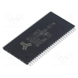 1 pcs x ALLIANCE MEMORY - AS4C32M8SA-6TIN - IC: DRAM memory, 256MbDRAM, 32Mx8bit, 3.3V, 166MHz, 5ns, TSOP54 II