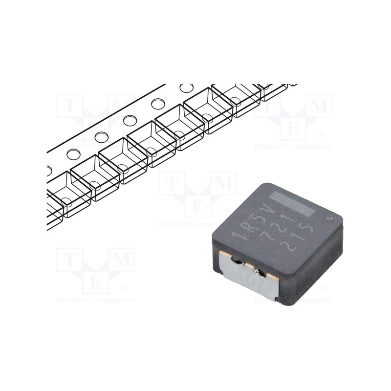 1 pcs x PANASONIC - ETQP4M1R5KVK - Inductor: wire, SMD, 1.5uH, 12.8A, 4.9mΩ, ±20%, 8.5x8x4mm, -40÷150°C