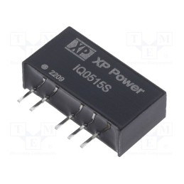 1 pcs x XP POWER - IQ0515S - Converter: DC/DC, 1W, Uin: 5V, Uout: 15VDC, Uout2: -15VDC, SIP, 85kHz