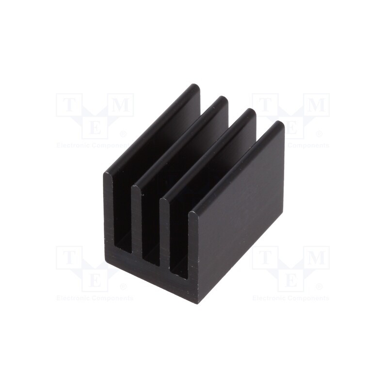 2 pcs x FISCHER ELEKTRONIK - ICKSMDK19SA - Heatsink: extruded, black, L: 19mm, W: 13.5mm, H: 15.24mm, 18K/W