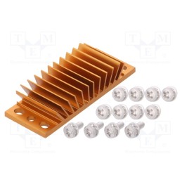 1 pcs x Advanced Thermal Solutions - ATS-1184-C1-R0 - Heatsink: extruded, grilled, BGA, golden, L: 23mm, W: 58mm, H: 11.4mm