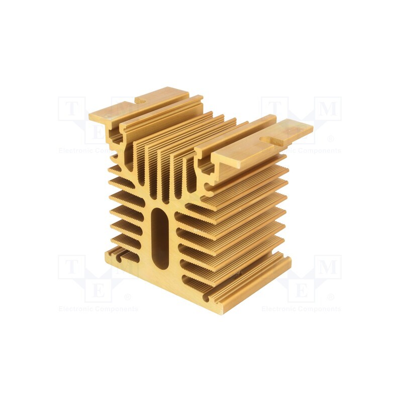 1 pcs x ANLY ELECTRONICS - HS-070-50 - Heatsink: extruded, Y, golden, L: 50mm, W: 80mm, H: 70mm, aluminium