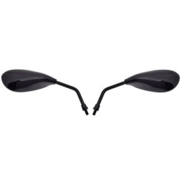 Mirrors for scooter, black lacquered, quad atv, 8mm