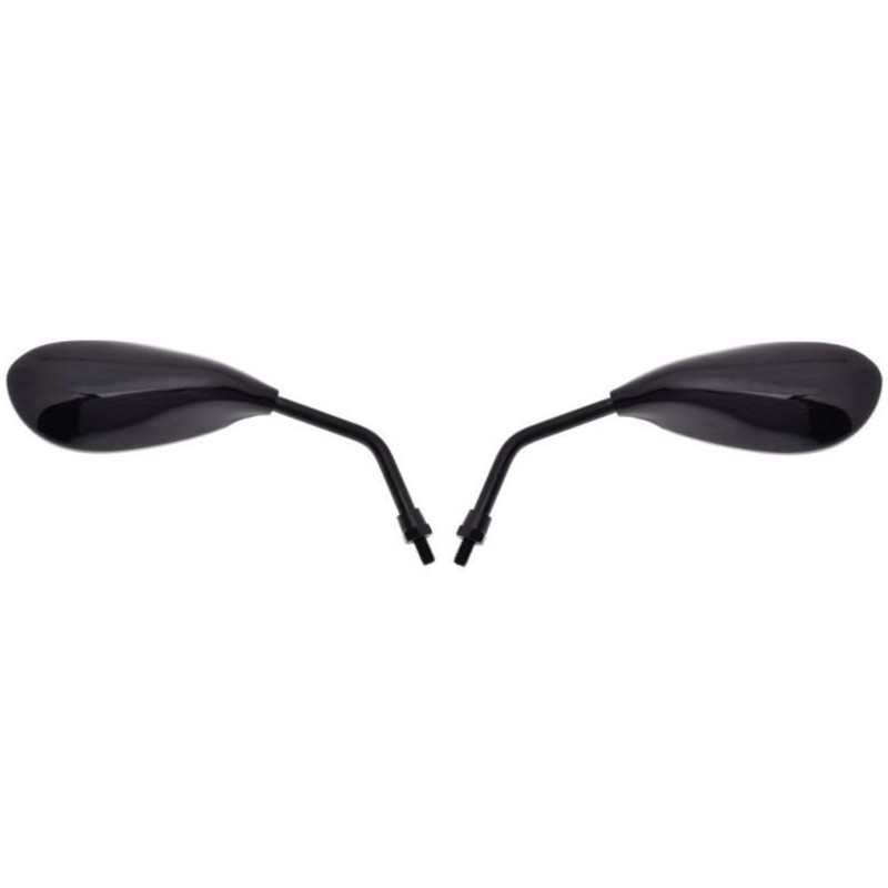 Mirrors for scooter, black lacquered, quad atv, 8mm
