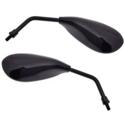 Mirrors for scooter, black lacquered, quad atv, 8mm