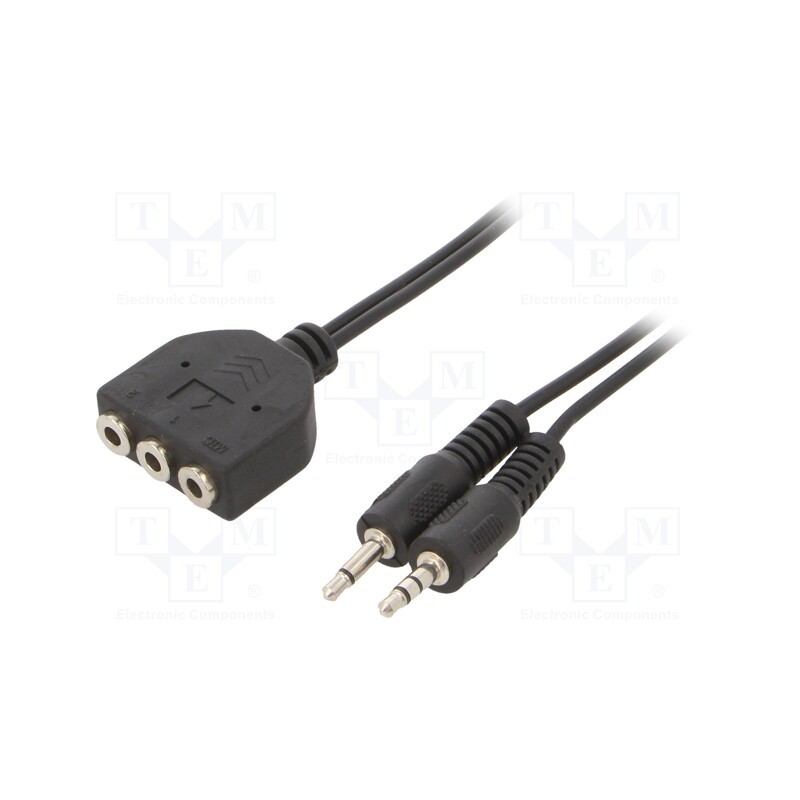 1 pcs x GEMBIRD - CC-MIC-1 - Cable, 1m, black