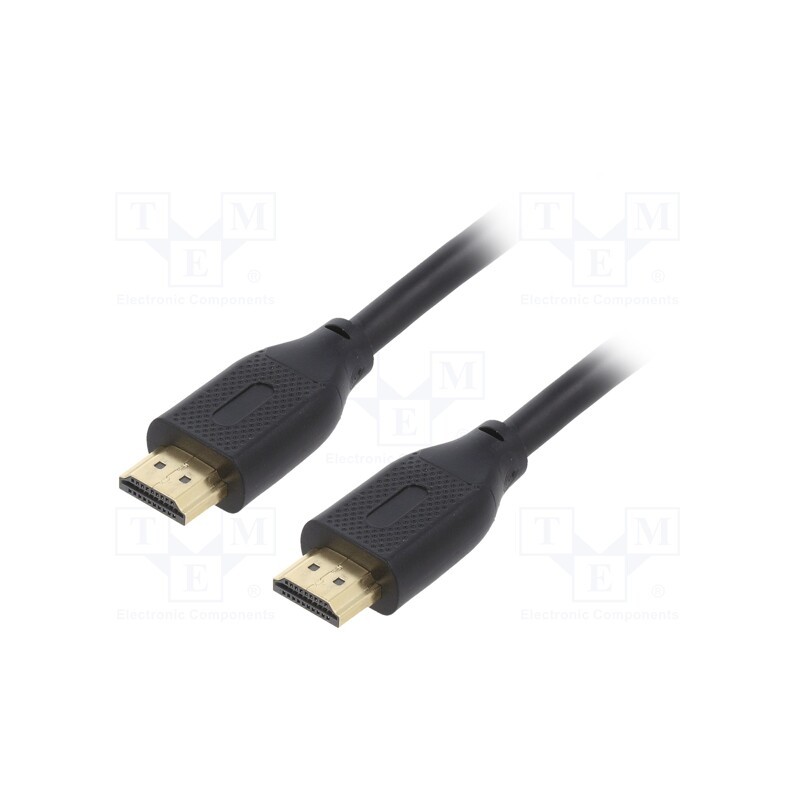 1 pcs x GEMBIRD - CC-HDMI8K-3M - Cable, HDMI 2.1, HDMI plug,both sides, PVC, 3m, black, Core: Cu