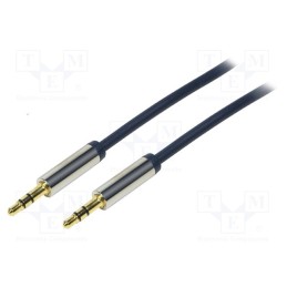 1 pcs x LOGILINK - CA10300 - Cable, Jack 3.5mm 3pin plug,both sides, 3m, Plating: gold-plated