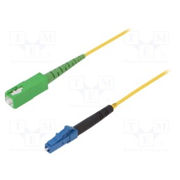 1 pcs x FIBRAIN - G-SCA-LC-S-003.0-SX-D-18-Y - Fiber patch cord, LC/UPC,SC/APC, 3m, Optical fiber: 9/125um, Gold