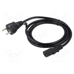1 pcs x SAVIO - SAVKABELCL-146 - Cable, 3x0.75mm2, CEE 7/7 (E/F) plug,IEC C13 female, PVC, 3m