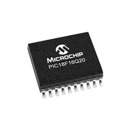 1 pcs : PIC18F16Q20T-I/SO - 8-bit Microcontrollers - MCU 64KB Flash, 4K RAM, 256 EEPROM, I3C, MVIO 10b ADCC, 8b DAC, DMA, 16-bit