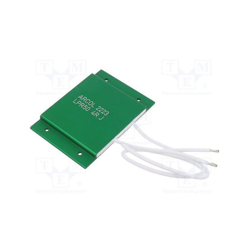 1 pcs x ARCOL - LPR50 4R J - Resistor: power, screw, 4Ω, 50W, ±5%, 50x75x5.7mm, for soldering
