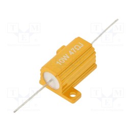1 pcs x SR PASSIVES - AHP10W-47RJ - Resistor: wire-wound, with heatsink, 47Ω, 10W, ±5%, 50ppm/°C