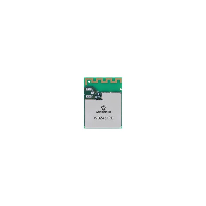 1 pcs : WBZ451PE-I - RF System on a Chip - SoC BLE multiprotocol module, shielded, PCB antenna, Industrial Temp
