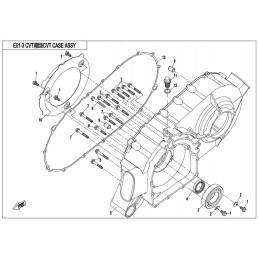 Cover gasket cvt cfmoto 800 x8 0800 011001