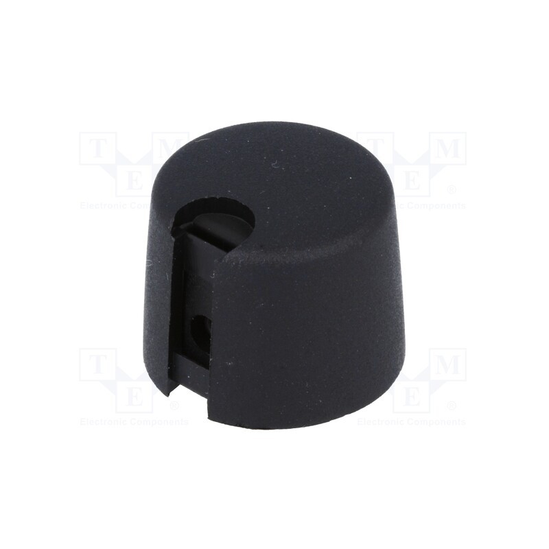 1 pcs x OKW - A1020049 - Knob, with pointer, plastic, Øshaft: 4mm, Ø20x16mm, black, A10