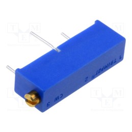 1 pcs x BOURNS - 3006W-1-102LF - Potentiometer: mounting, multiturn, 1kΩ, 750mW, No.of el.turns: 15