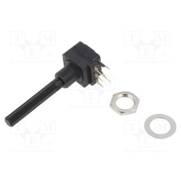 1 pcs x PIHER - PC16SH10IP06503A2020ITA - Potentiometer: shaft, 50kΩ, 200mW, THT, 6mm, plastic, mono, carbon