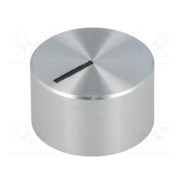 1 pcs x OKW - A1412441 - Knob, with pointer, aluminium,plastic, Øshaft: 4mm, Ø12x7.2mm