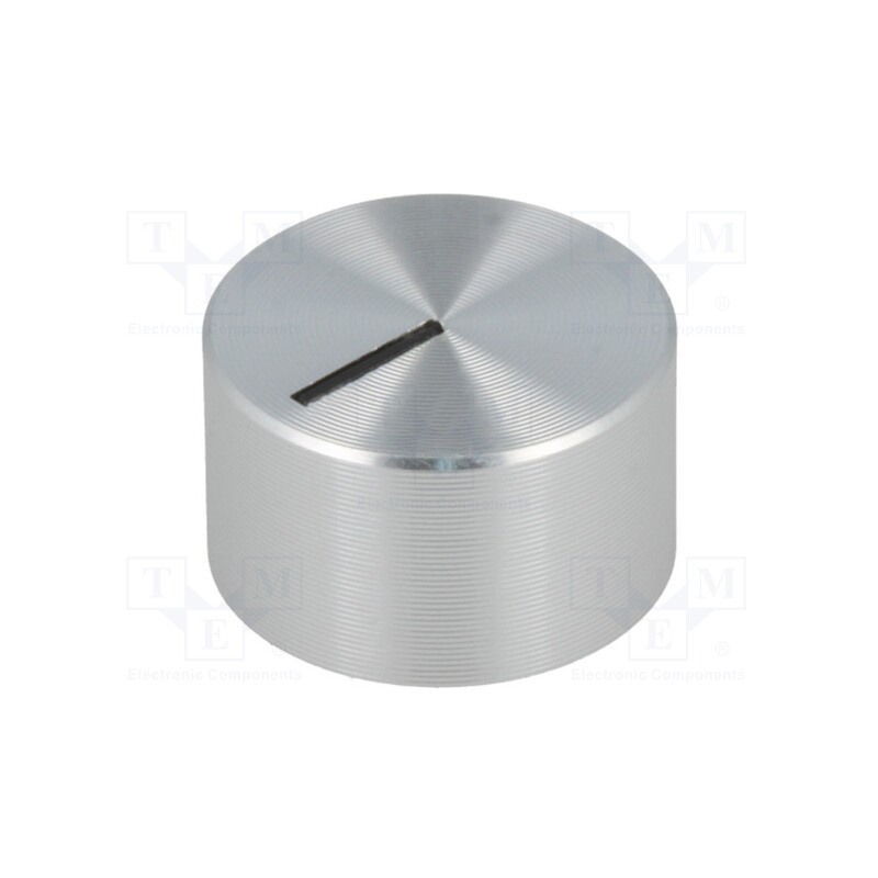 1 pcs x OKW - A1412441 - Knob, with pointer, aluminium,plastic, Øshaft: 4mm, Ø12x7.2mm