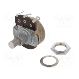 1 pcs x TELPOD - PR-246 10K A 16P1 - Potentiometer: shaft, 10kΩ, 500mW, ±20%, soldered, 6mm, mono, carbon