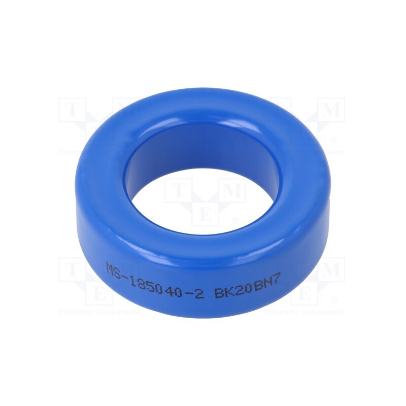 1 pcs x MICROMETALS - MS-185040-2 - Ferrite: toroidal, L: 15.24mm, Øint: 28.7mm, Øout: 46.74mm, 57nH