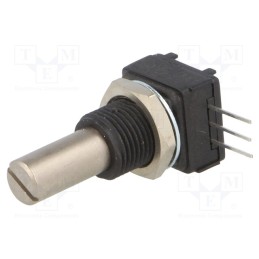 1 pcs x VISHAY - 249FGJS0XB25103KA - Potentiometer: shaft, 10kΩ, 1W, ±10%, 6.35mm, THT, Shaft: smooth