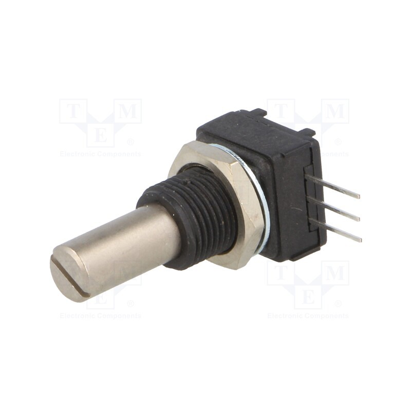 1 pcs x VISHAY - 249FGJS0XB25103KA - Potentiometer: shaft, 10kΩ, 1W, ±10%, 6.35mm, THT, Shaft: smooth