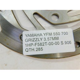 brake disc yamaha yfm 550 700 grizzly 3 57mm 1hp f582t 00 00