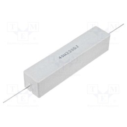 1 pcs x SR PASSIVES - CRL40W-10R - Resistor: wire-wound, cement, THT, 10Ω, 40W, ±5%, 19x19x89mm